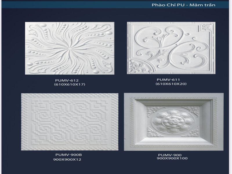 Phào Chỉ PU Mâm Trần Tại Phú Yên