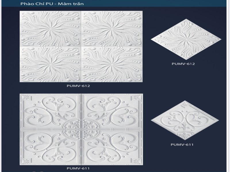 Phào Chỉ PU-Mâm Trần Tại Quảng Ngãi