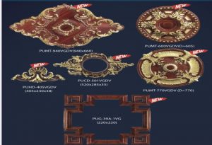 Phào Chỉ PU- Vân Gỗ Dát Vàng Tại Yên Bái