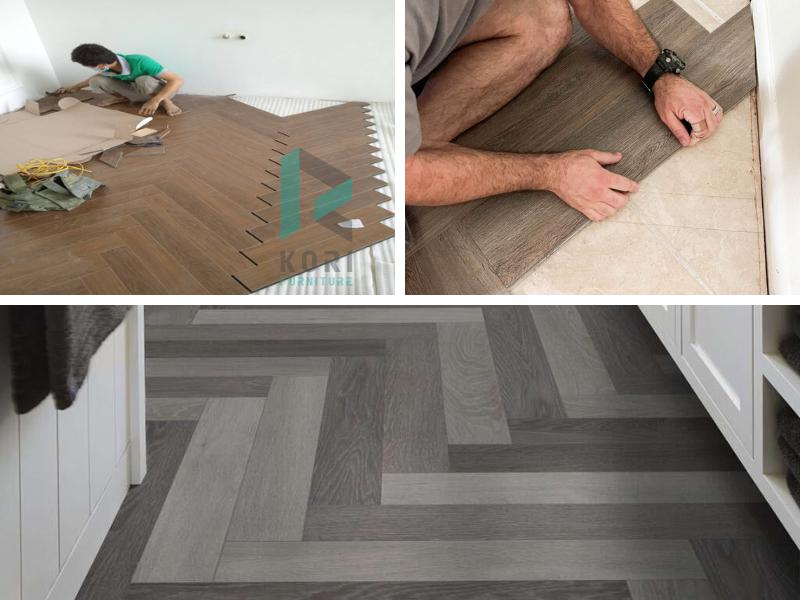 Sàn Nhựa Xương Cá Glotex