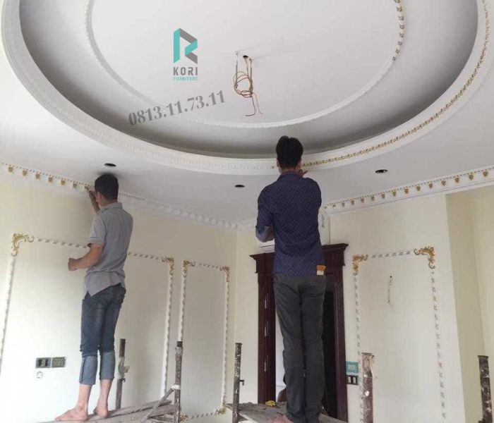 thi công phào chỉ trần pu, báo giá phào chỉ nhựa,