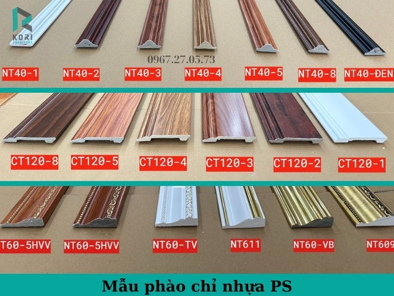 phào chỉ nhựa ps trang trí nội thất
