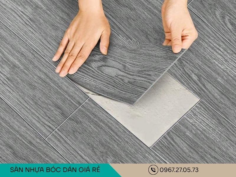 sàn nhựa bóc dính giá rẻ cho phòng trọ