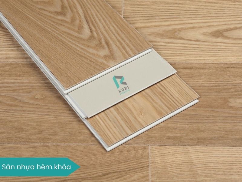 sàn nhựa hèm khóa cốt trắng
