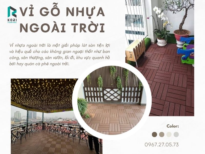 cấu tạo vỉ gỗ nhựa ngoài trời
